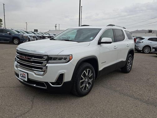 White Frost Tricoat 2023 GMC Acadia FWD SLT