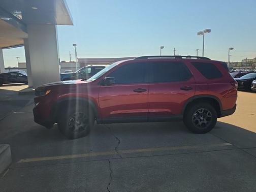 Red 2025 Honda Pilot TrailSport