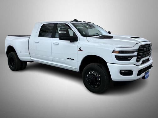Bright White Clearcoat 2026 RAM 3500 Laramie Mega Cab 4x4 6'4' Box