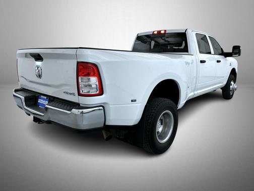 Bright White Clearcoat 2023 RAM 3500 Tradesman Crew Cab 4x4 8' Box