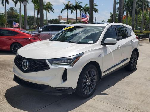 Platinum White Pearl 2024 Acura RDX A-Spec Advance Package