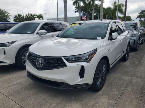 Platinum White Pearl 2024 Acura RDX A-Spec Advance Package