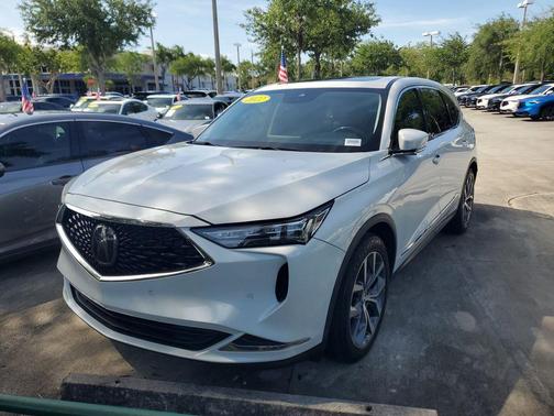 Platinum White Pearl 2022 Acura MDX Technology Package