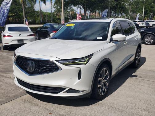 Platinum White Pearl 2022 Acura MDX Technology Package
