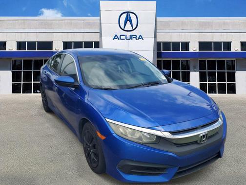 Blue 2017 Honda Civic LX