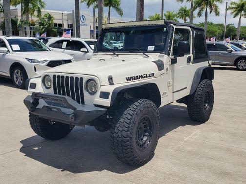 Stone White Clearcoat/Black Hard Top 2006 Jeep Wrangler Sport