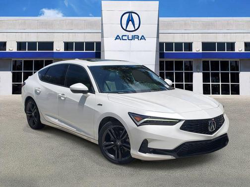 Platinum White Pearl 2024 Acura Integra A-SPEC