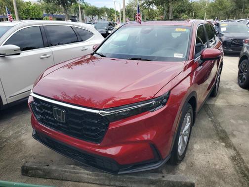 Radiant Red Metallic 2025 Honda CR-V EX AWD