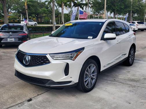 Platinum White Pearl 2024 Acura RDX Technology Package