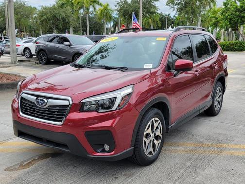 Crimson Red Pearl 2021 Subaru Forester Premium