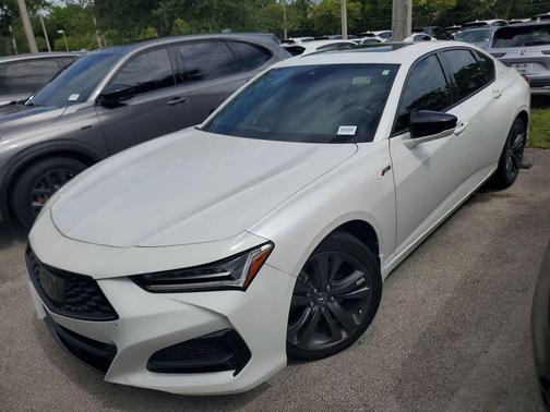 Platinum White Pearl 2022 Acura TLX A-Spec