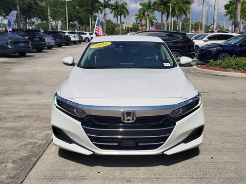 Platinum White Pearl 2021 Honda Accord LX 1.5T