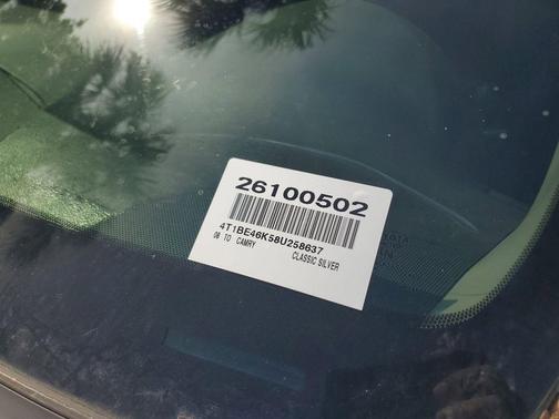 Classic Silver Metallic 2008 Toyota Camry LE