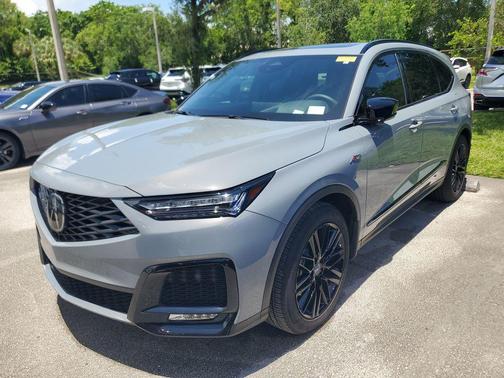 Gray 2025 Acura MDX A-Spec Advance Package