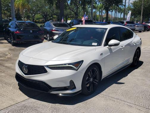 Platinum White Pearl 2026 Acura Integra FWD A-Spec with Technology