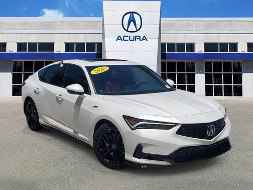 Platinum White Pearl 2026 Acura Integra FWD A-Spec with Technology