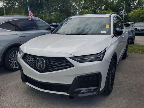 Platinum White Pearl 2025 Acura MDX A-SPEC Advance Package