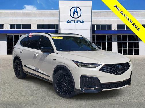Platinum White Pearl 2025 Acura MDX A-SPEC Advance Package