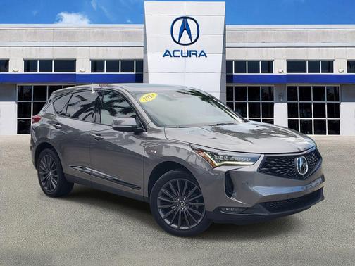 Liquid Carbon Metallic 2023 Acura RDX A-Spec Advance Package