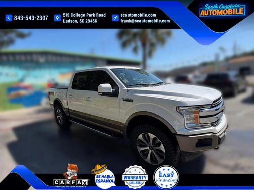 White 2018 Ford F-150 Lariat