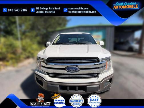 White 2018 Ford F-150 Lariat