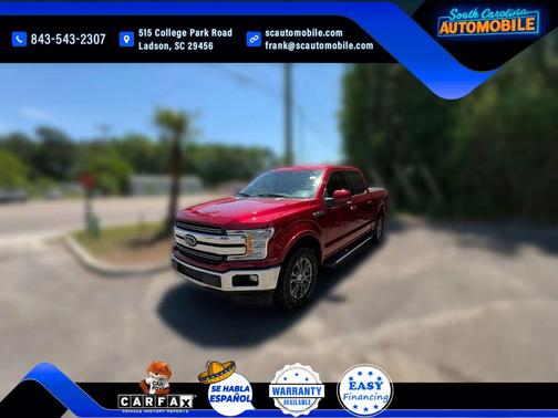 Red 2019 Ford F-150 Lariat