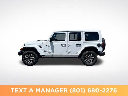 Bright White Clearcoat 2025 Jeep Wrangler 4-Door Sahara 4x4