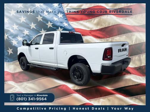 Bright White Clearcoat 2026 RAM 2500 Tradesman Crew Cab 4x4 6'4' Box