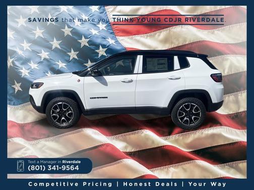 Bright White Clearcoat 2026 Jeep Compass Trailhawk