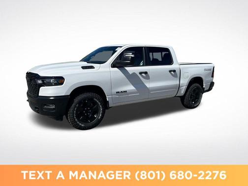 Bright White Clearcoat 2026 RAM 1500 Warlock Crew Cab 4x4 5'7' Box