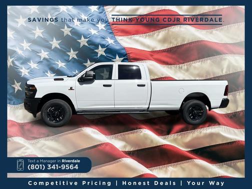 Bright White Clearcoat 2026 RAM 3500 Tradesman Crew Cab 4x4 8' Box