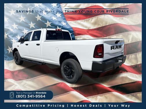Bright White Clearcoat 2026 RAM 3500 Tradesman Crew Cab 4x4 8' Box