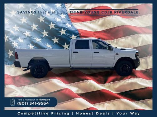 Bright White Clearcoat 2026 RAM 3500 Tradesman Crew Cab 4x4 8' Box
