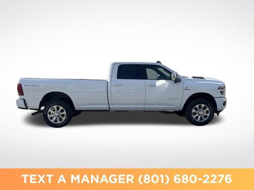 Bright White Clearcoat 2026 RAM 3500 Laramie Crew Cab 4x4 8' Box