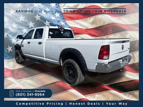 Bright White Clearcoat 2018 RAM 3500 Tradesman Crew Cab 4x4 8' Box