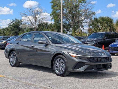 Amazon Gray 2026 Hyundai ELANTRA HEV Blue