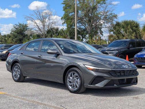 Amazon Gray 2026 Hyundai ELANTRA HEV Blue
