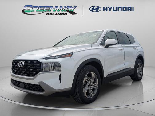 Quartz White 2021 Hyundai SANTA FE SE