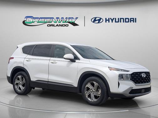 Quartz White 2021 Hyundai SANTA FE SE