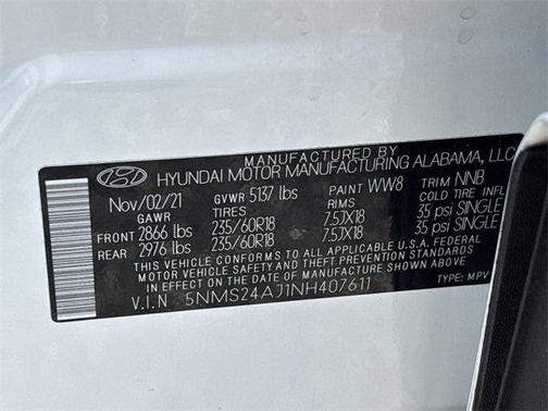 2022 Hyundai SANTA FE SEL 2.4