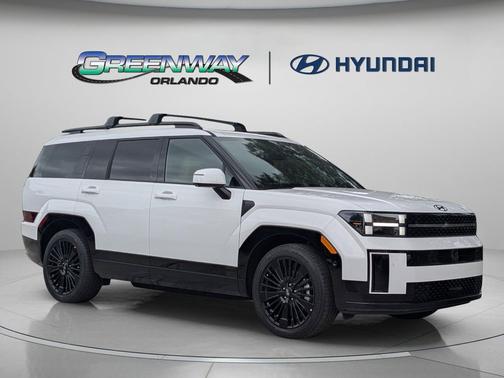 Serenity White 2026 Hyundai SANTA FE HEV Calligraphy