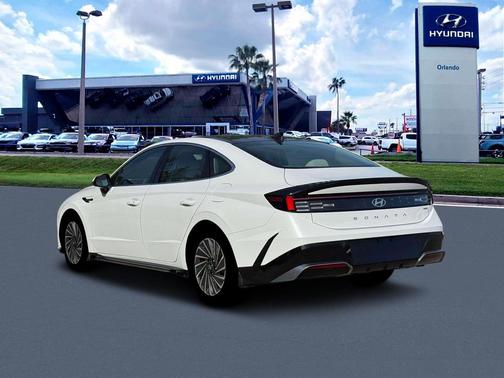 Serenity White 2026 Hyundai SONATA Hybrid SE