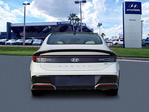 Serenity White 2026 Hyundai SONATA Hybrid SE