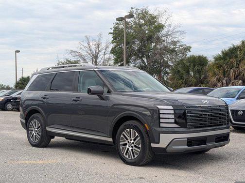 Ecotronic Gray Pearl 2026 Hyundai Palisade Hybrid Blue SEL 7P