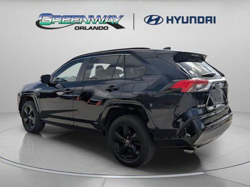 Blue Print/Midnight Black Metallic 2021 Toyota RAV4 Hybrid SE