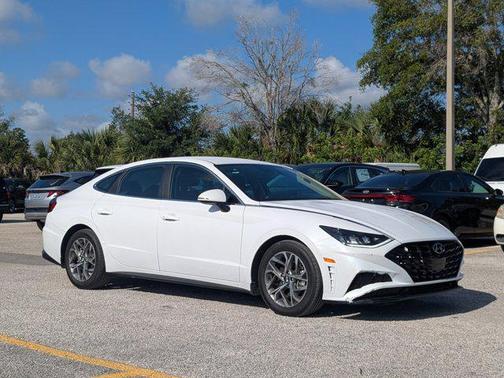 Quartz White 2021 Hyundai SONATA SEL