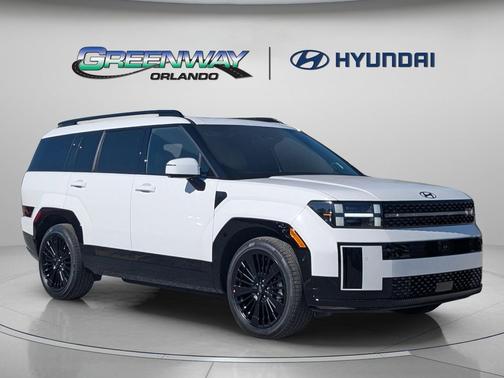 Serenity White 2026 Hyundai SANTA FE HEV Calligraphy