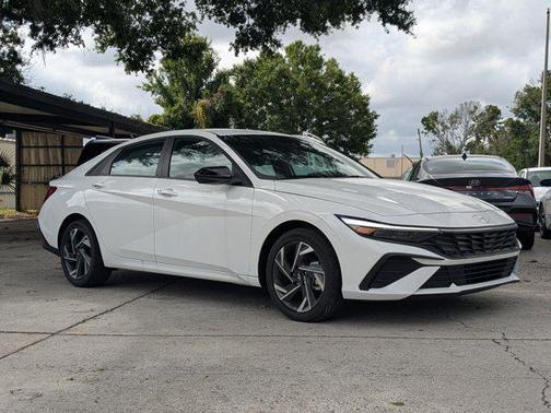 Serenity White 2025 Hyundai ELANTRA Sport