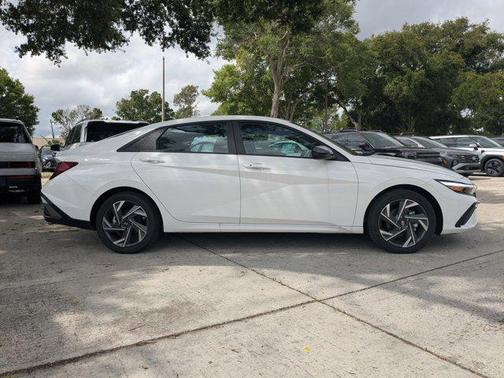 Serenity White 2025 Hyundai ELANTRA Sport