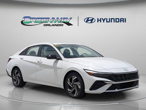 Serenity White 2025 Hyundai ELANTRA Sport